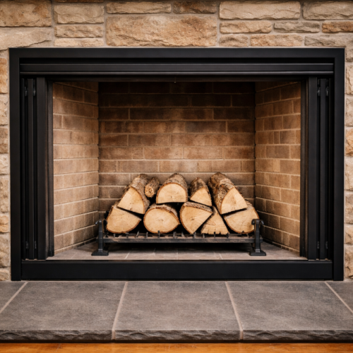 Clean Wood Fireplace