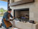 Fireworx Fireplace Contractor that is Doing a Fireplace Inspection