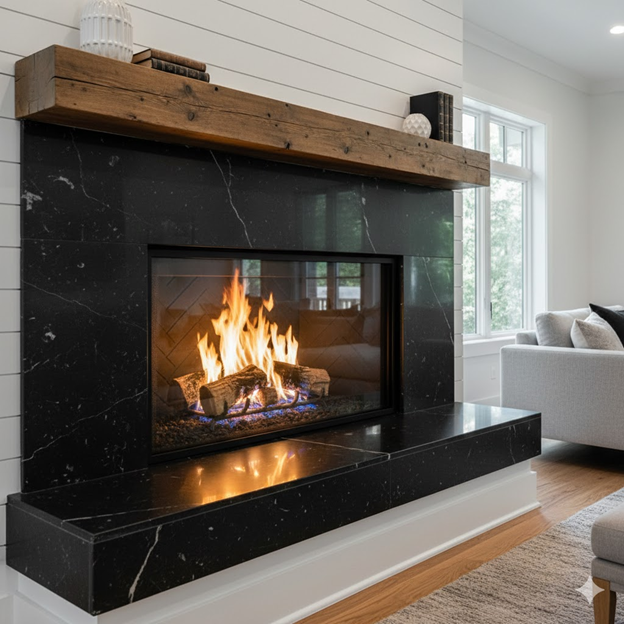 Modern and Elegant Newly Designed Gas Fireplace in Frisco, TX
