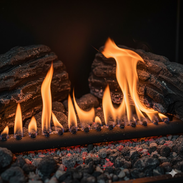 Weak, Uneven, or Abnormal Gas Fireplace Flames