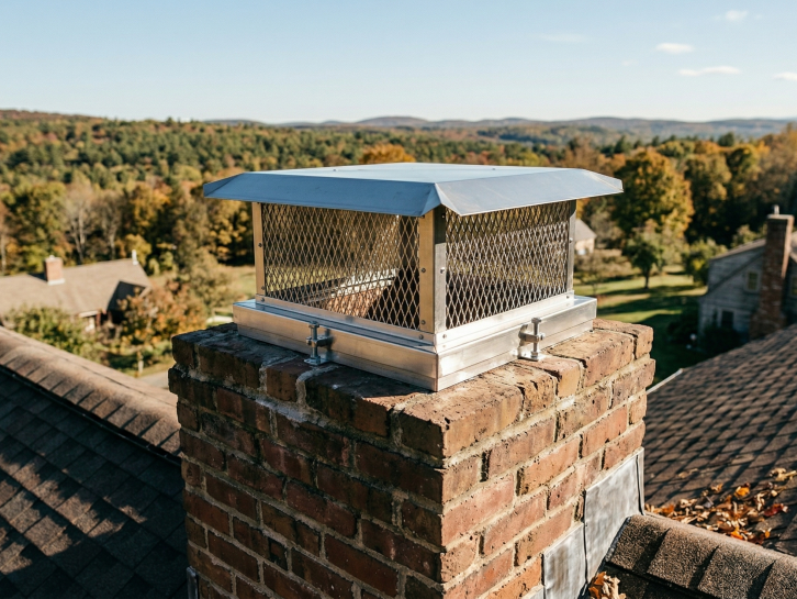 Chimney Cap on a Fireplace