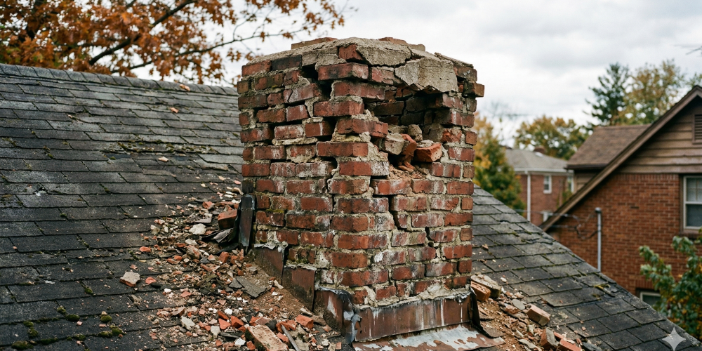 Damaged Chimney Damaged Chimney