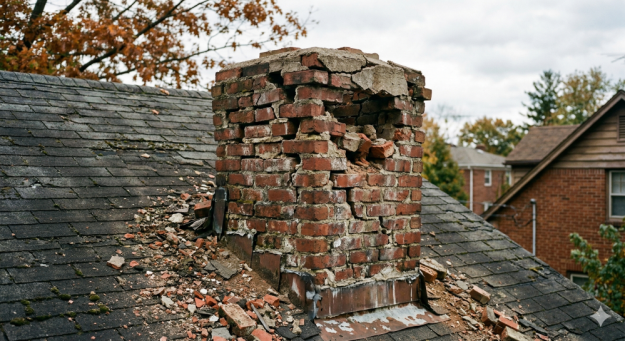 Damaged Chimney