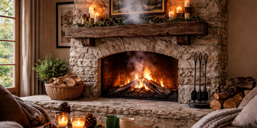Fireplace with Smoke Coming Out of It Fireplace with Smoke Coming Out of It