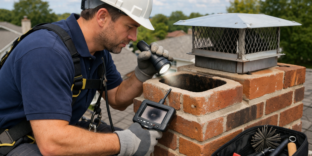 Rooftop Chimney Inspection