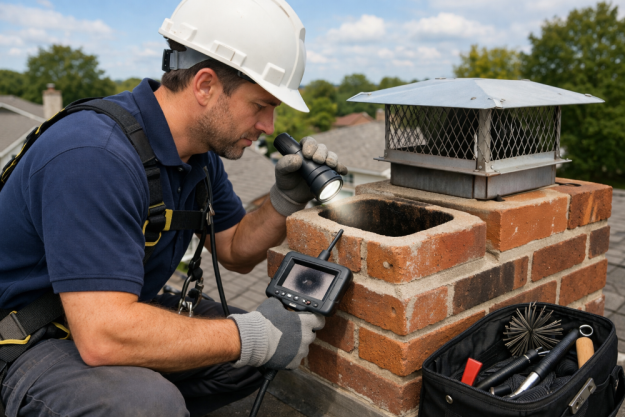 Rooftop Chimney Inspection