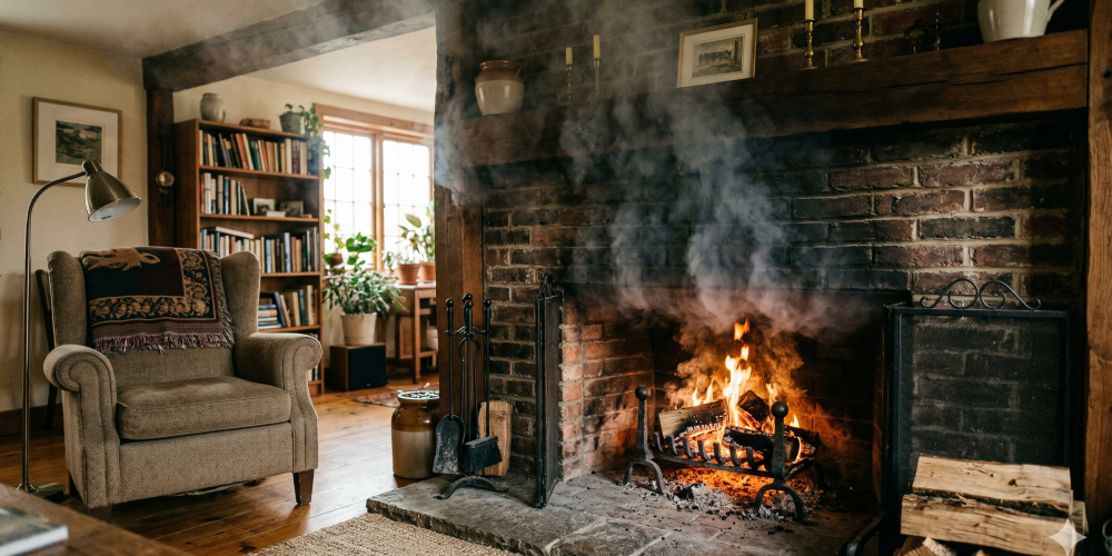 Smoke Coming Out of the Fireplace Smoke Coming Out of the Fireplace