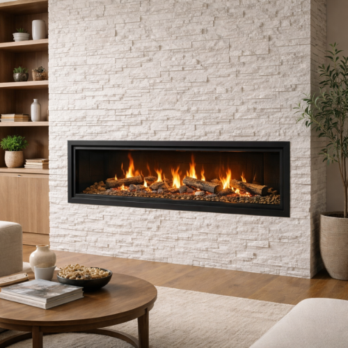 Modern Living Room Design with a Direct Vent Fireplace Modern Living Room Design with a Direct Vent Fireplace